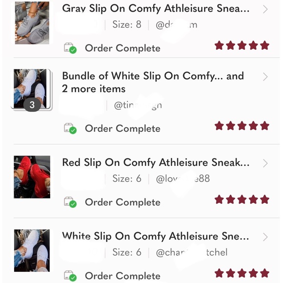 Red Slip On Comfy Athleisure Sneakers - Picture 10 of 11